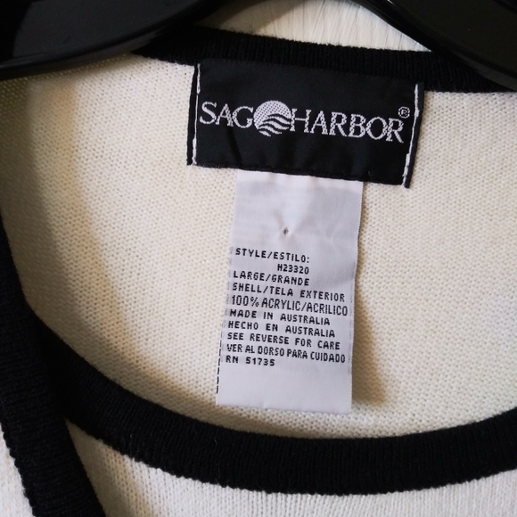 SAG HARBOR "Two-fer" Cardigan - Picture 2 of 5